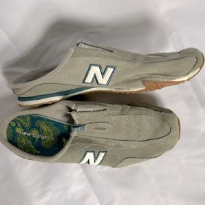New Balance sneaker mule slides. Grey. Sz 7.  Hardly worn.
